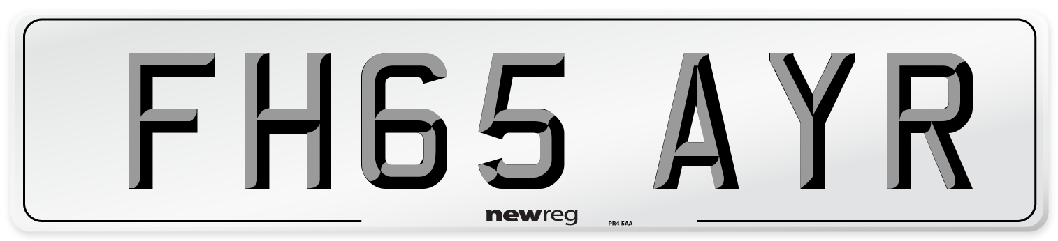 FH65 AYR Number Plate from New Reg